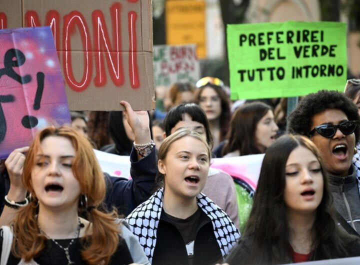 Una manifestazione per il clima