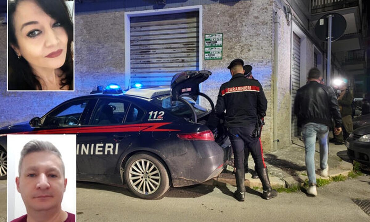 Femminicidio a Foggia, i carabinieri nel luogo della tragedia