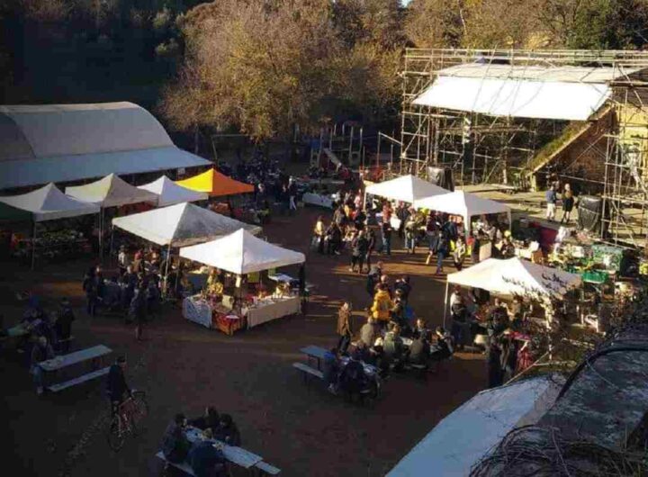 Una foto del Forte Prenestino durante un evento (