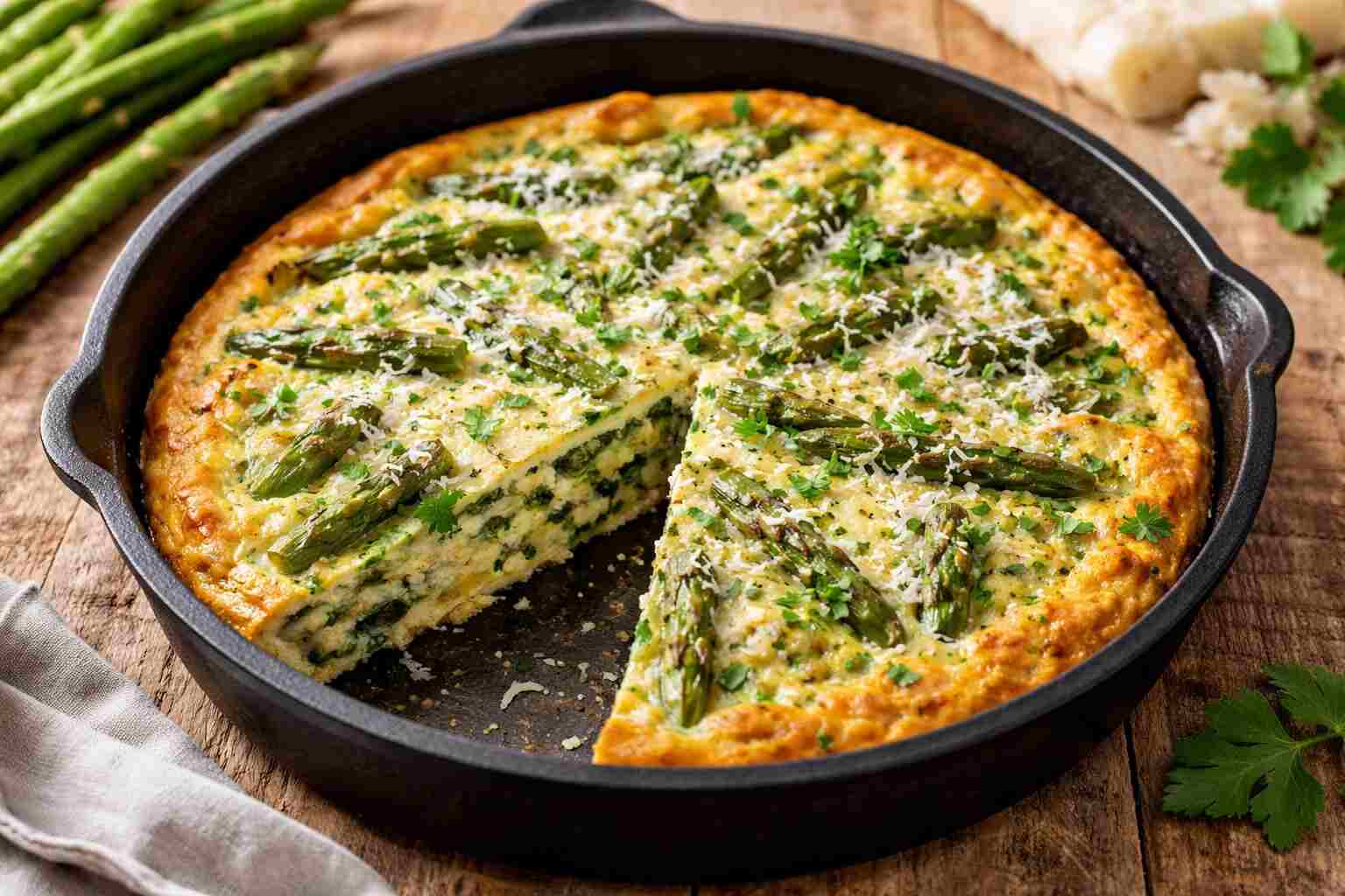 frittata asparagi e pecorino