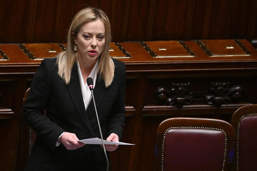 La premier Giorgia Meloni
