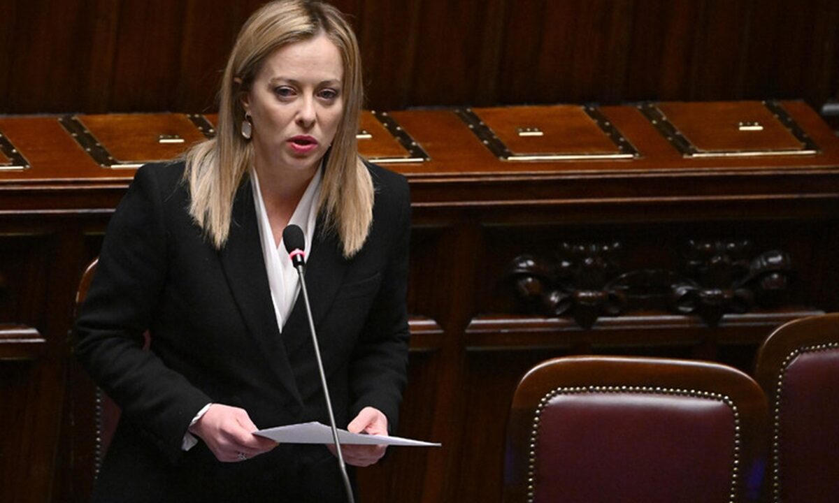La premier Giorgia Meloni