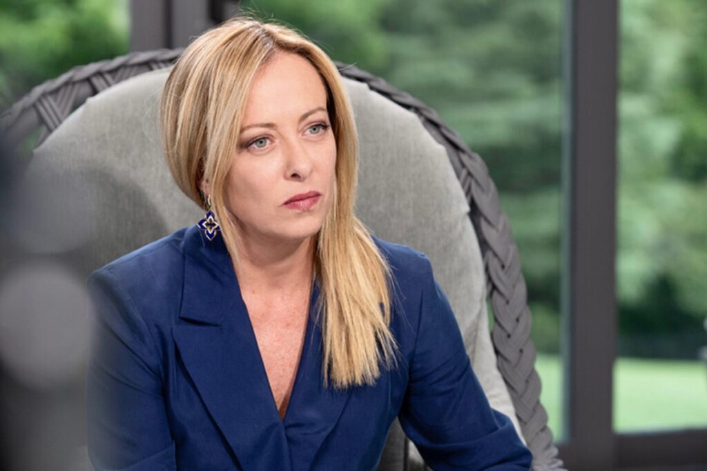 La premier Giorgia Meloni