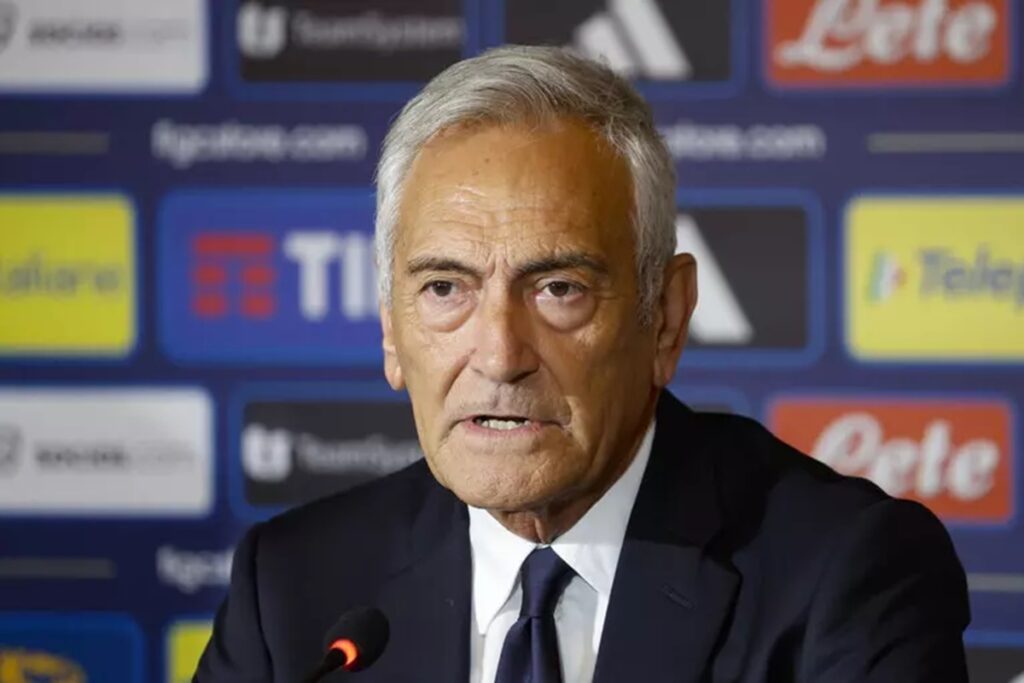 Il presidente della Figc Gabriele Gravina