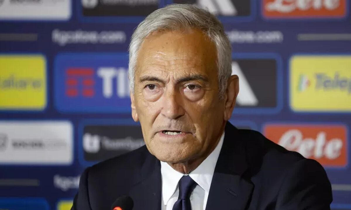 Il presidente della Figc Gabriele Gravina
