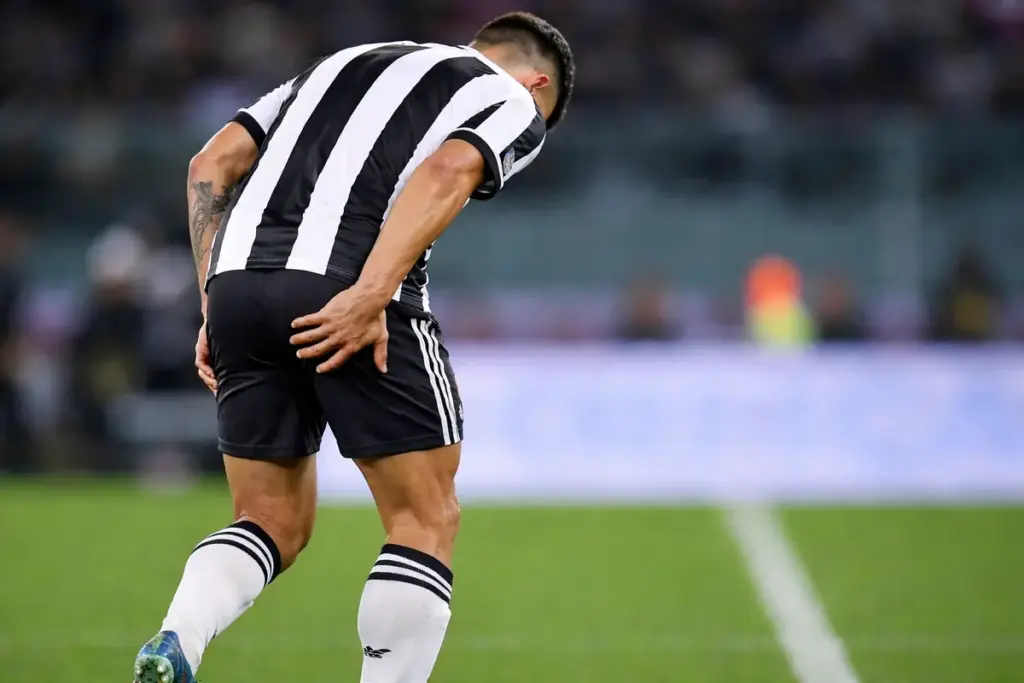 Infortunio muscolare per il giocatore bianconero