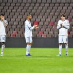 giocatori dell'italia a fine partita contro la bosnia