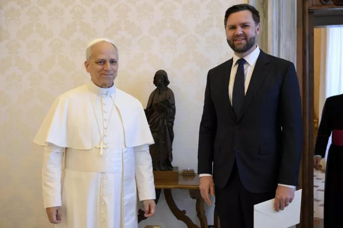 Papa Leone e JD Vance