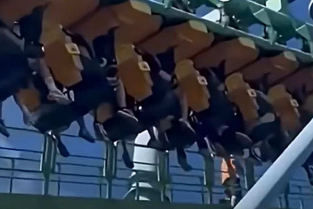 montagna russa bloccata