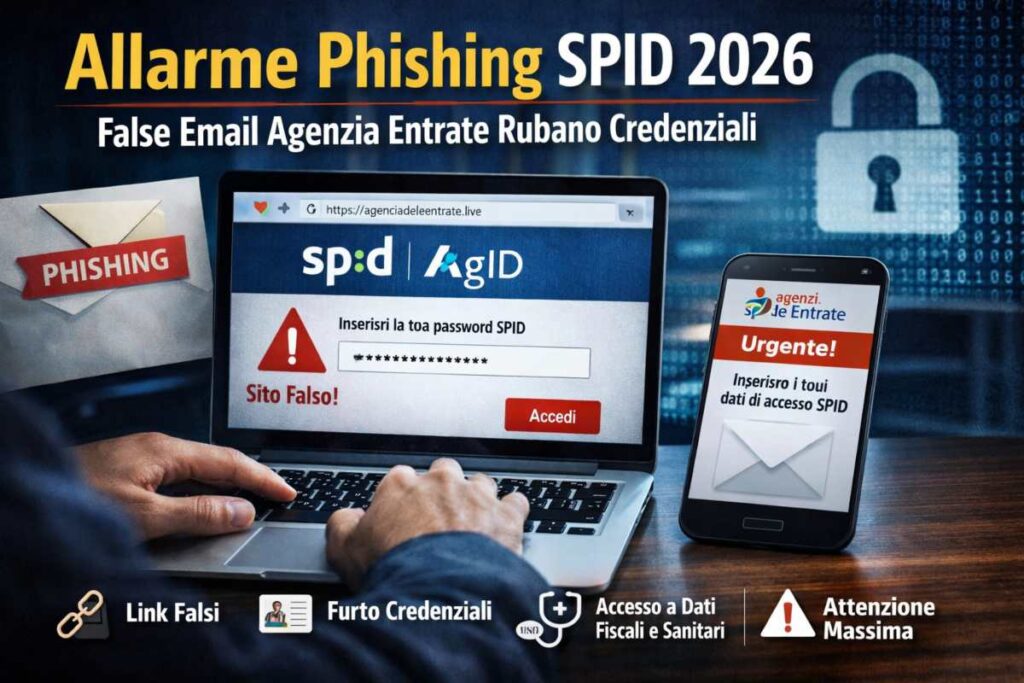 phishing spid agenzia entrate