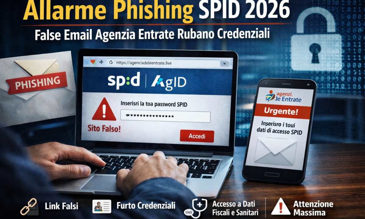 phishing spid agenzia entrate