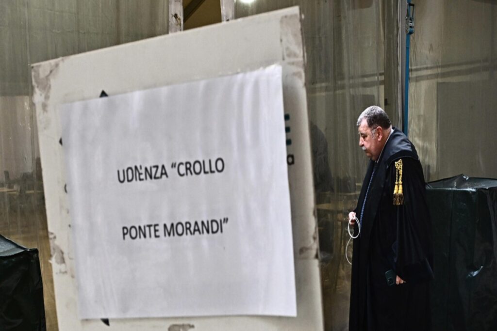 Ponte Morandi, l'aula del processo