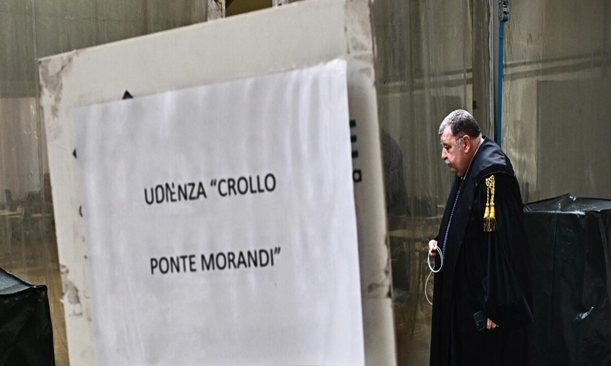Ponte Morandi, l'aula del processo
