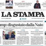 La Stampa, la prima pagina di oggi