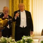 trump e re carlo alla cena di gala