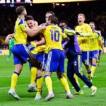 svezia esulta per un gol