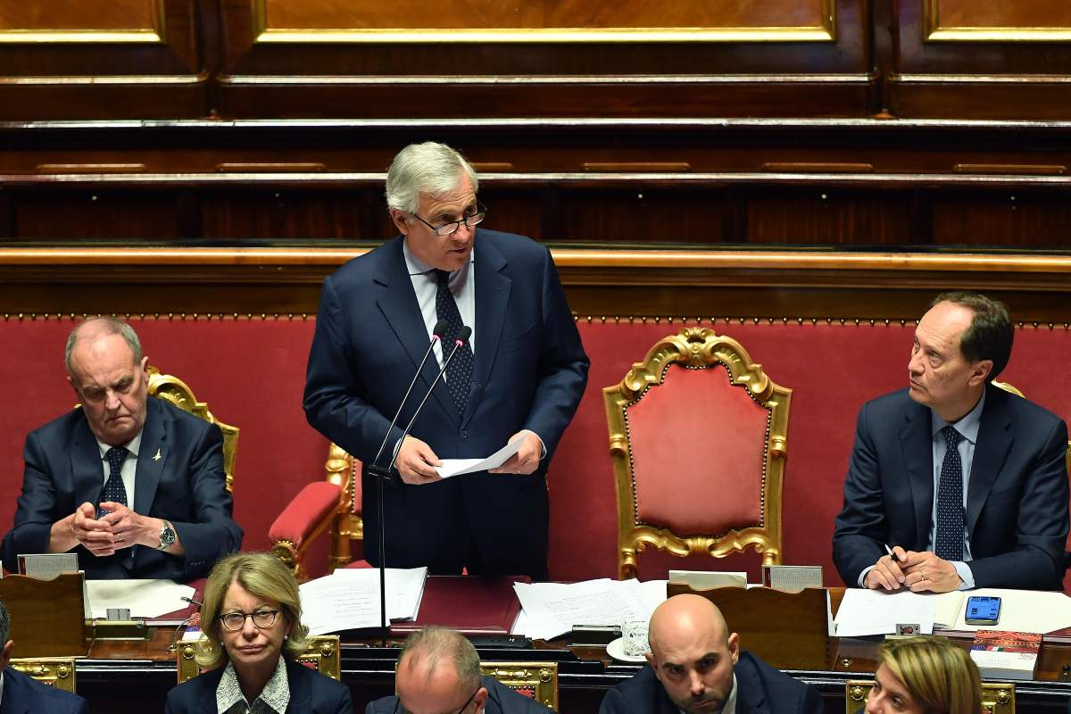 tajani in senato