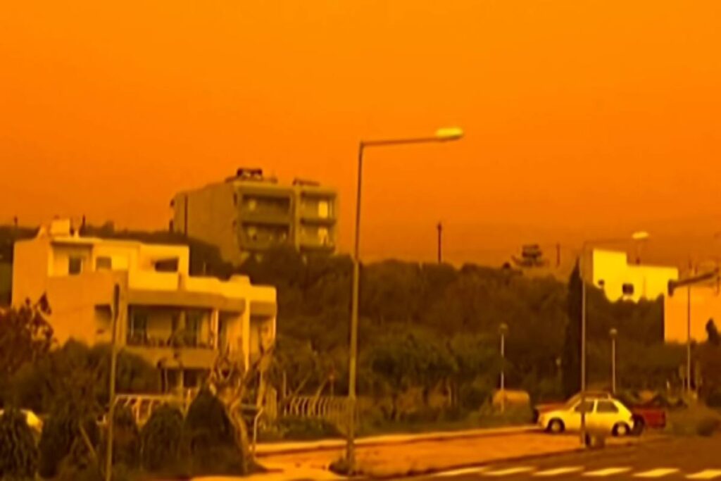 Tempesta di sabbia a Creta