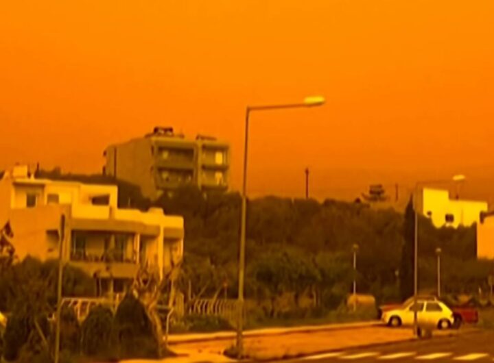 Tempesta di sabbia a Creta