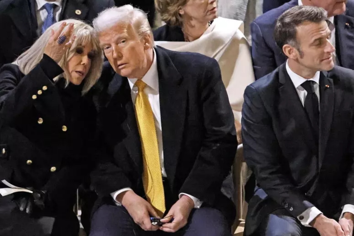 trump brigitte macron