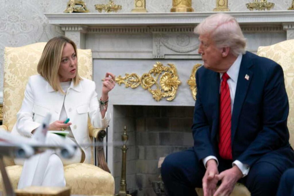 Trump insieme alla Meloni