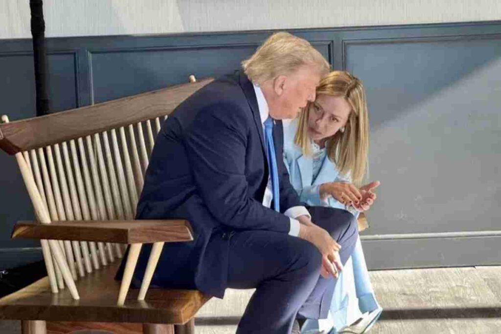 Trump con la Meloni