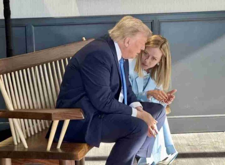 Trump con la Meloni