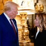 trump e meloni parlano
