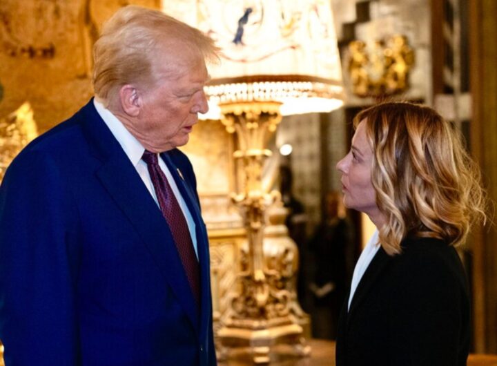 trump e meloni parlano