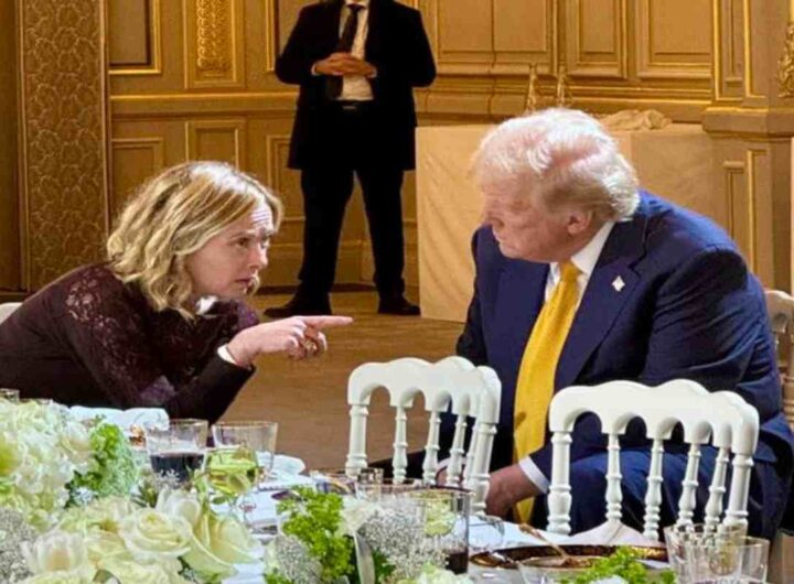 Trump con la Meloni