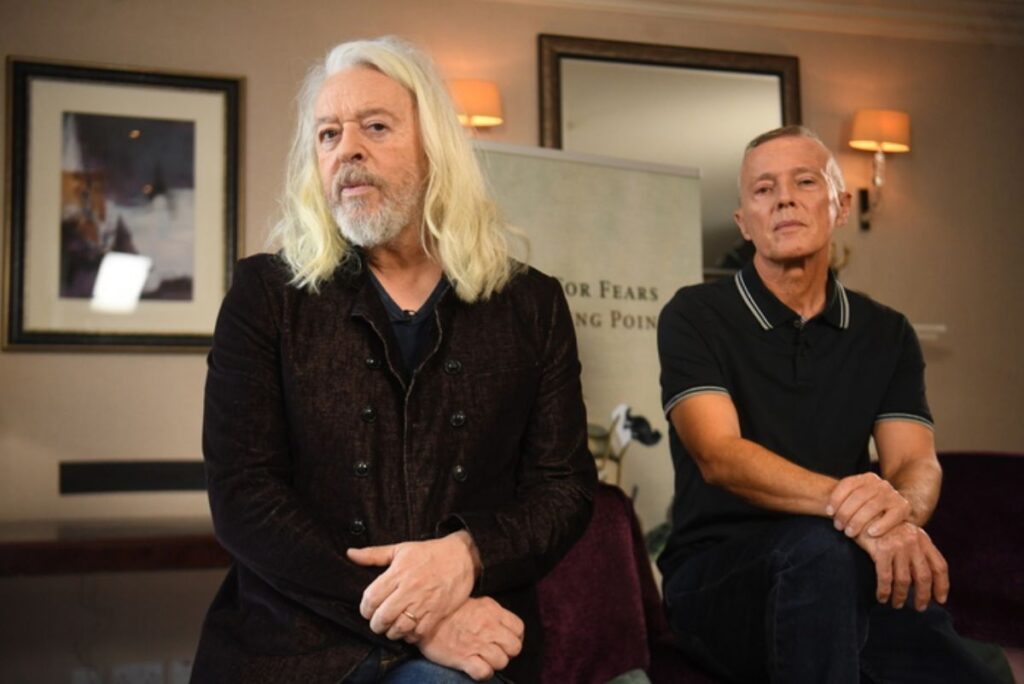 Roland Orzabal e Curt Smith, il duo fondatore e animatore dei Tears for Fears, durante una recente intervista