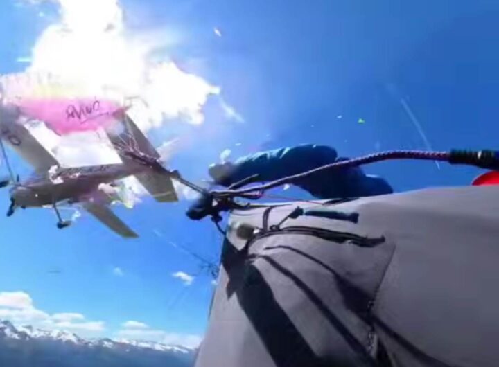 Scontro tra aeroplano e parapendio