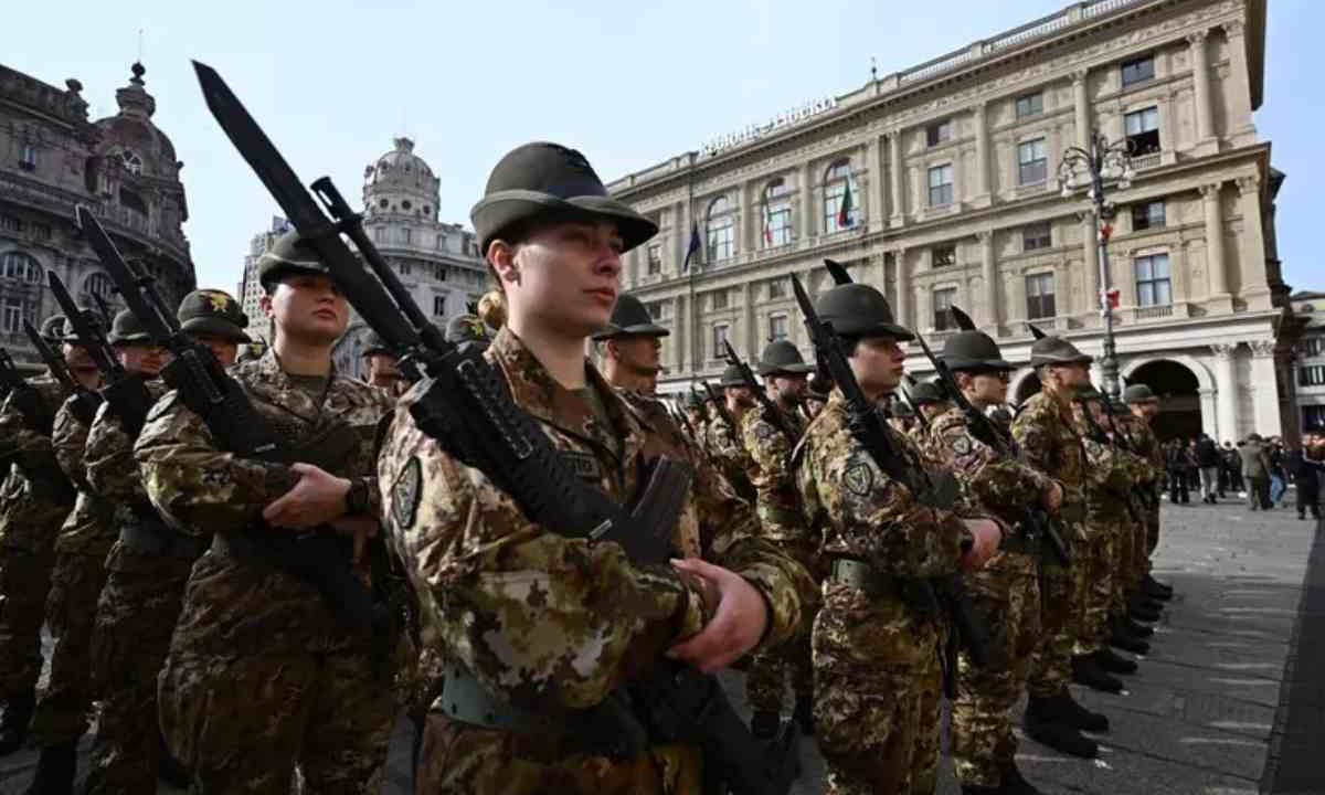 Gli alpini a Genova