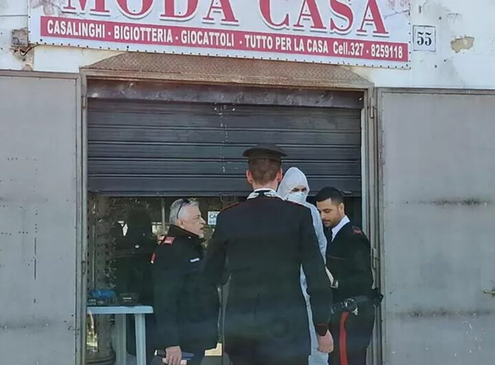 Il ritrovamento di un cadavere in un negozio di Bari