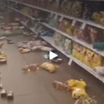 Terremoto magnitudo 6,9 ha colpito il Cile, i danni all'interno di un supermercato