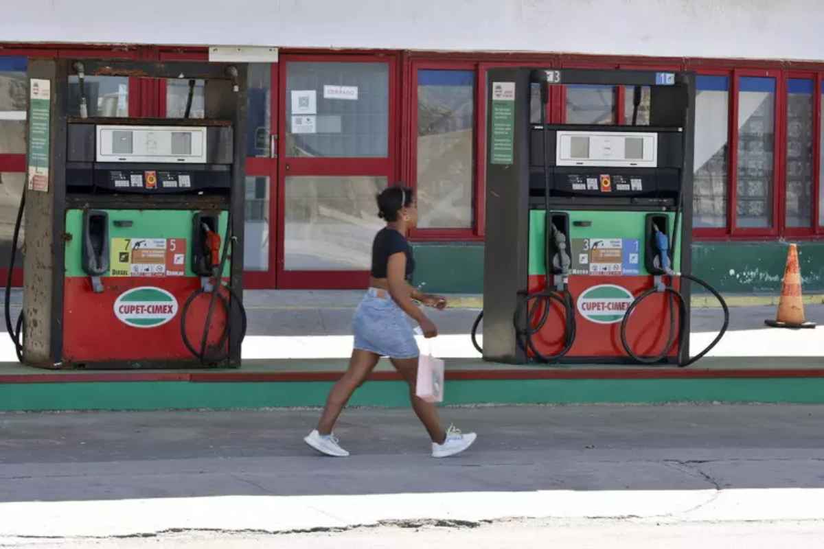Un distributore di benzina a Cuba 