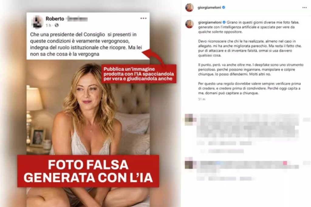 giorgia meloni deepfake