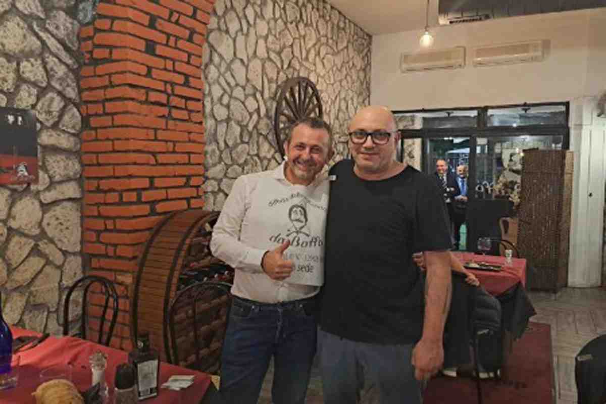 Andrea Delmastro con Caroccia (