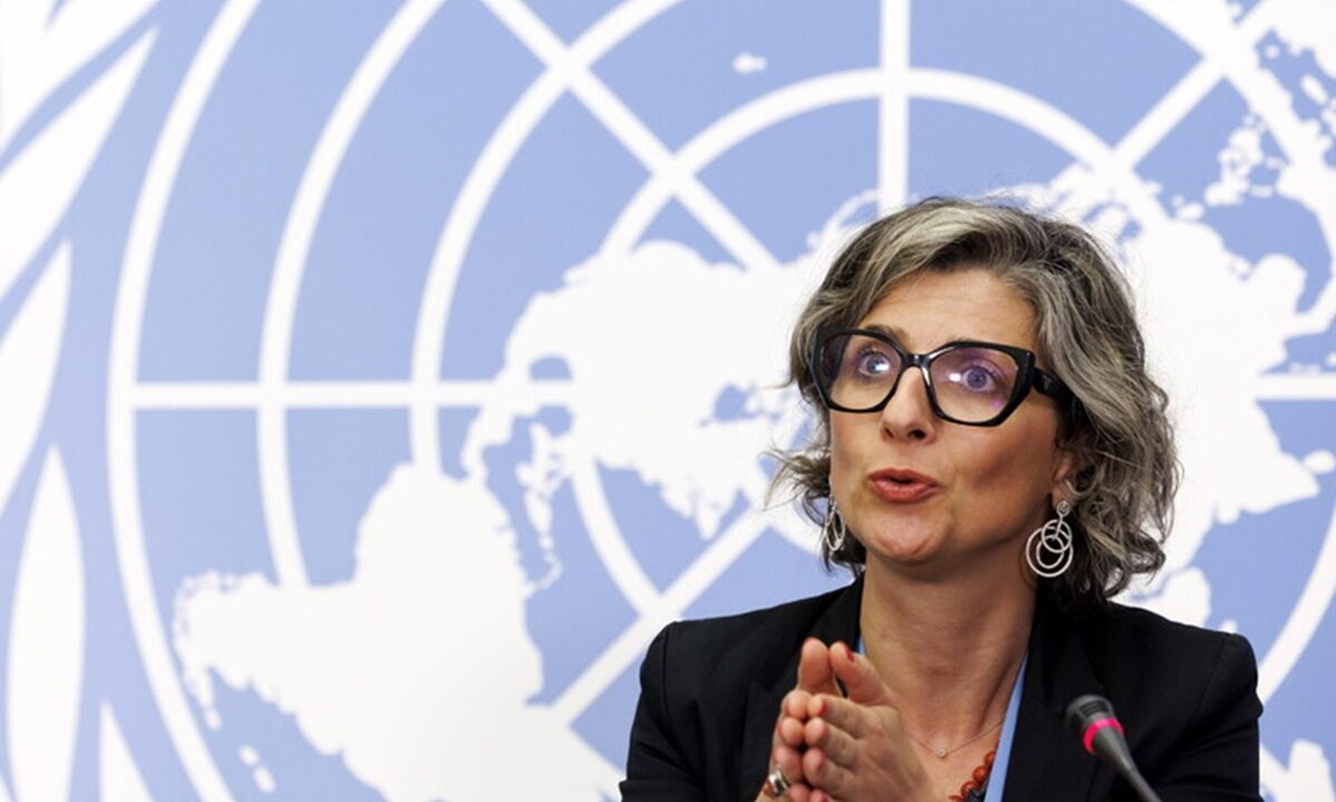 La relatrice ONU Francesca Albanese