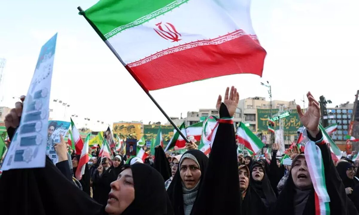 Una manifestazione in Iran