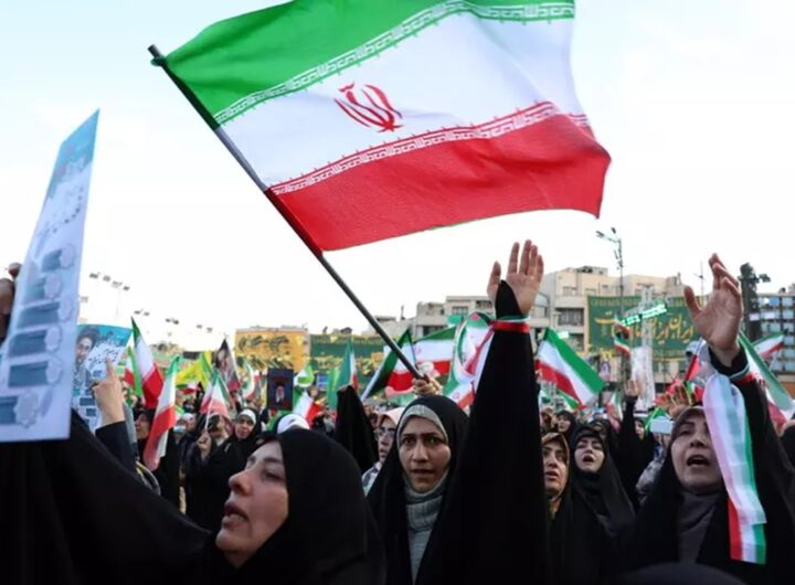 Una manifestazione in Iran