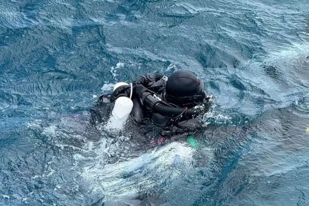 Un sub durante un immersione