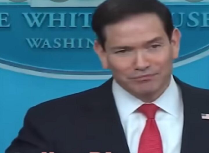 Marc Rubio alla conferenza stampa