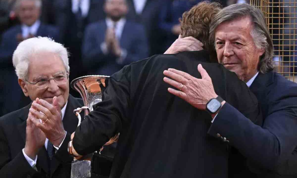Sinner, Mattarella e Panatta