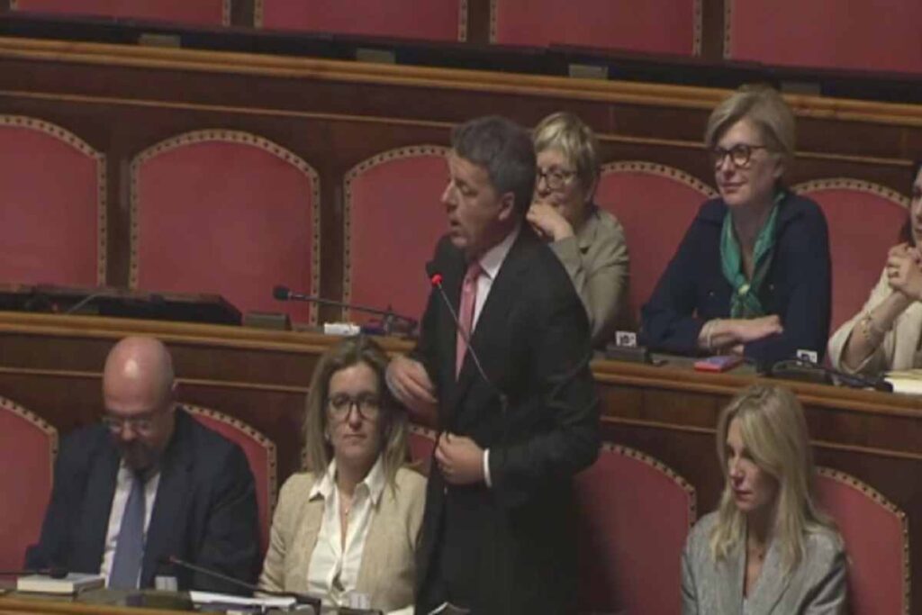 Matteo Renzi in Senato