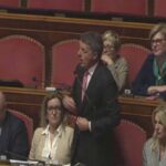 Matteo Renzi in Senato