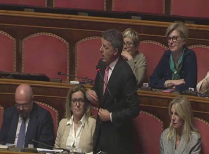 Matteo Renzi in Senato