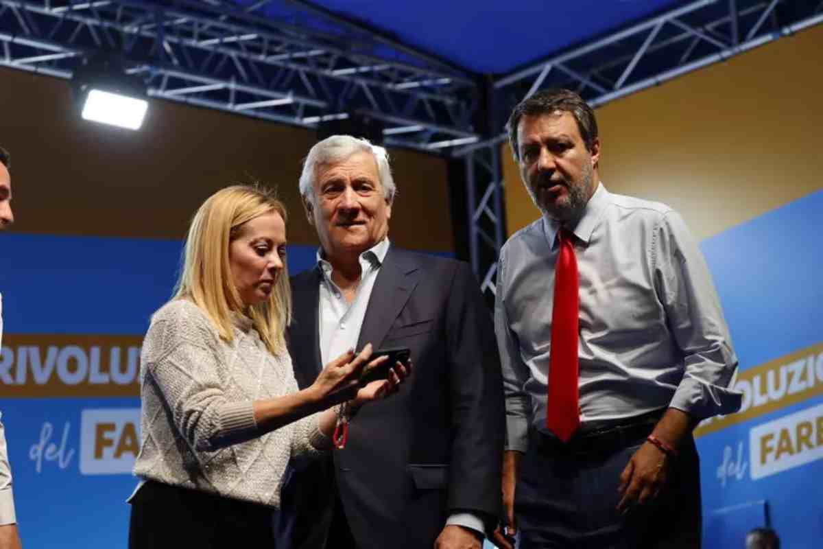Meloni, Tajani, Salvini