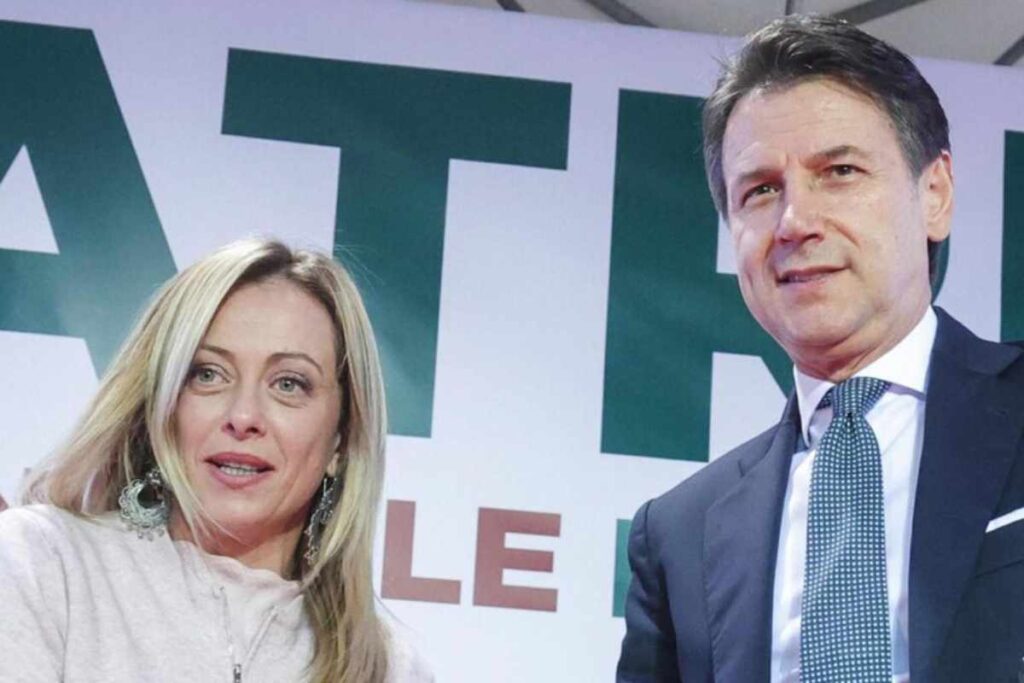Giorgia Meloni e Giuseppe Conte