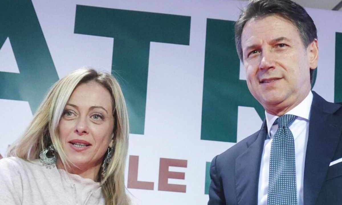 Giorgia Meloni e Giuseppe Conte